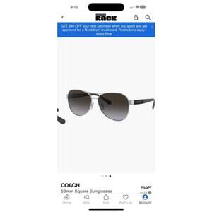 Coach 59mm Square Sunglasses